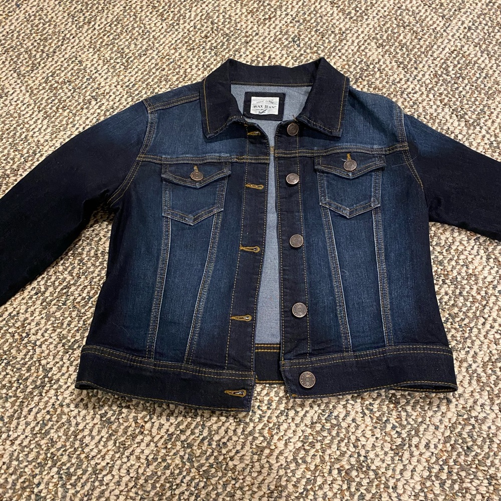 Wax jean Dark denim jean jacket
